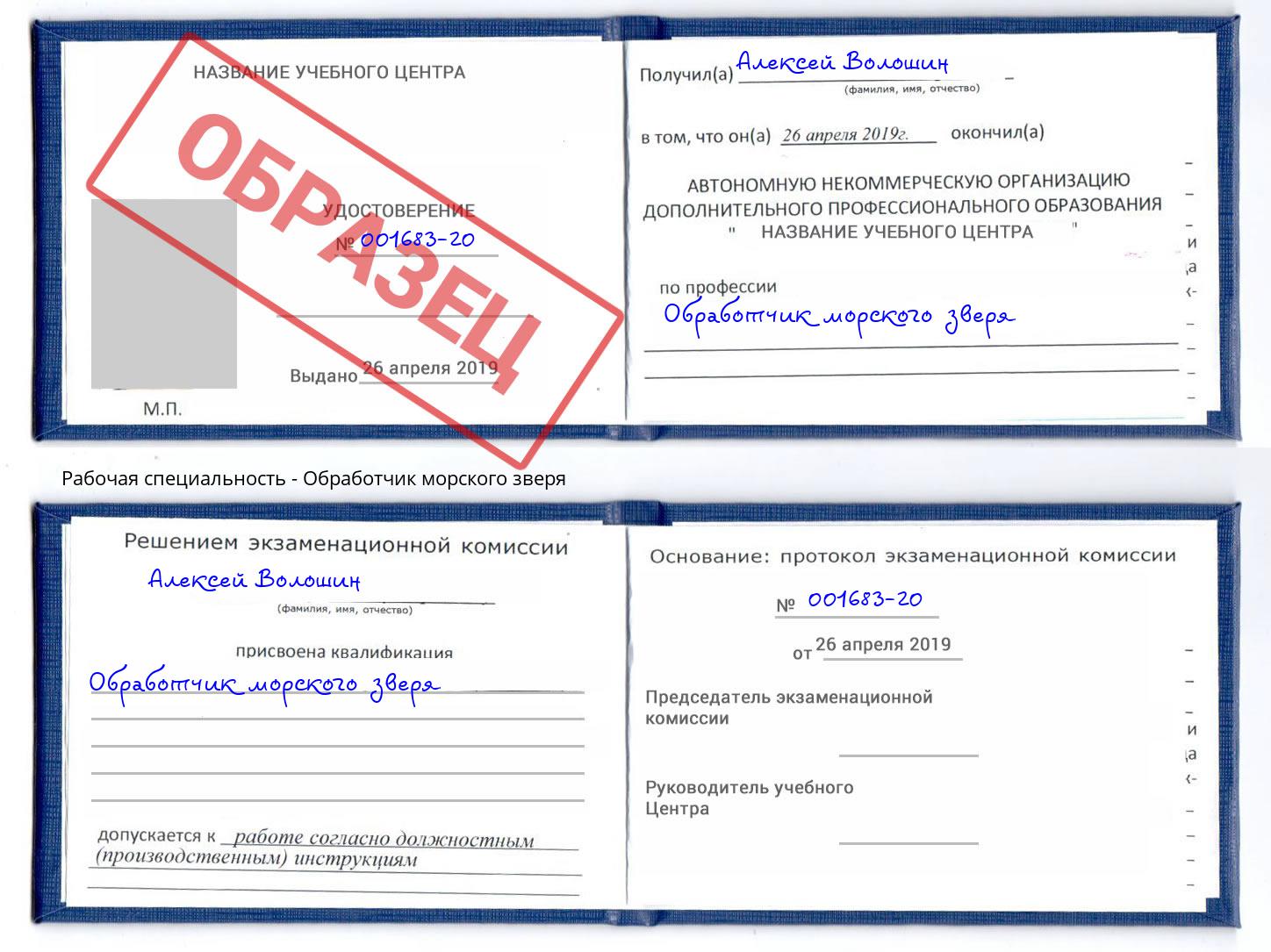 Обработчик морского зверя Ковров